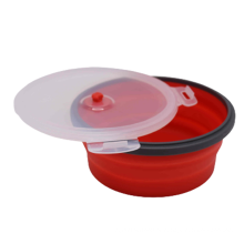 Tigela dobrável Anti-deslizamento Silicone Pet Bowl